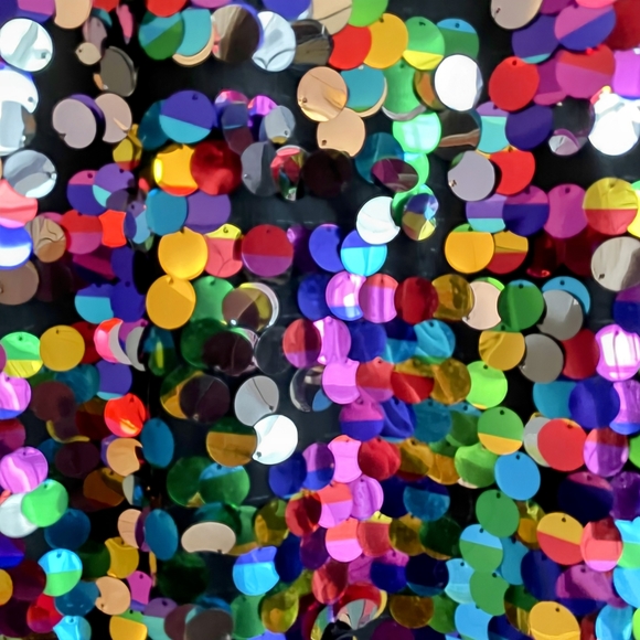 NWT - NY & Co Multicolored Mini Dress - M - SEQUINS GALORE!! - Picture 4 of 5